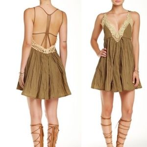 Free People Breathless Crochet Trim Festival boho